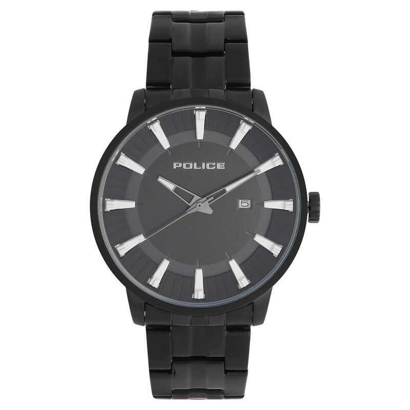 Police Quartz Analog with Date Black Dial Stainless Steel Strap Watch for Men - image number 0