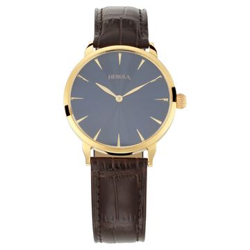 Titan Nebula Quartz Analog 18 Karat Solid Gold Watch for Men