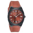 Poze By Sonata Quartz Analog Orange Dial Orange Silicone Strap Watch For Men - image number 2