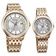 Titan Bandhan Quartz Analog with Date Silver Dial Rose Gold Stainless Steel Strap Watch For Couple - image number 1