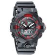 SF Quartz Analog Digital Black Dial Plastic Strap Watch for Men - image number 0