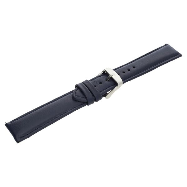 20 mm Blue Genuine Leather Strap for Men - image number 3