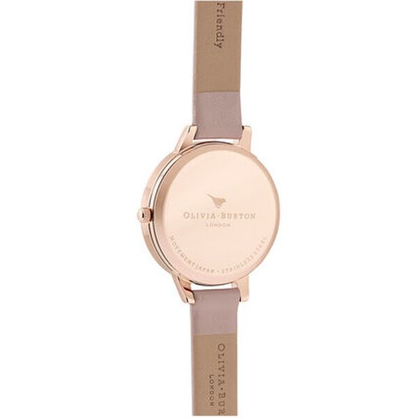 Olivia Burton Quartz Analog White Dial Leather Strap Watch for Women - image number 2