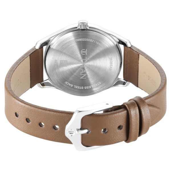 Titan Trendsetters Brown Dial Women Watch With Leather Strap - image number 4