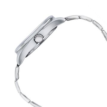 Sonata Poze Quartz Analog Blue Dial Silver Metal Strap Watch For Men