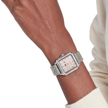 Tommy Hilfiger Quartz Analog White Dial Silver Stainless Steel Strap Watch For Women