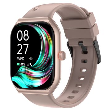 Titan Smart Watch with 4.97 CM Super AMOLED Display | 410 x 502 Pixel Resolution | AI Voice Assistant With Beige Strap