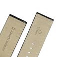 24 mm Black Genuine Leather Strap for Men - image number 4