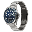 Titan Zero Hour Professional Diver's 500m Limited Edition Automatic Analog with Blue Dial Silver Titanium & Blue FKM Strap Watch for Men - image number 4