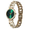 Vyb Successor By Fastrack Quartz Analog Green Dial Golden Metal Strap Watch For Girls - image number 2