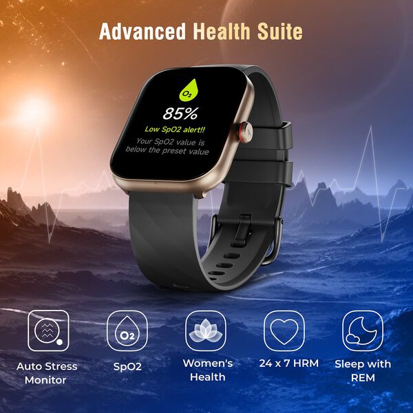 Fastrack Kruz+ 4.85 CM Super HD Display with Functional Crown and SingleSync BT Calling Smart Watch for Unisex - image number 3
