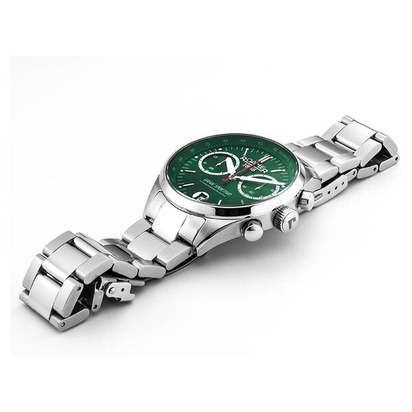 Roamer Gran Sportivo Quartz Chronograph With Date Green Dial Silver Stainless Steel Strap Watch For Men - image number 2