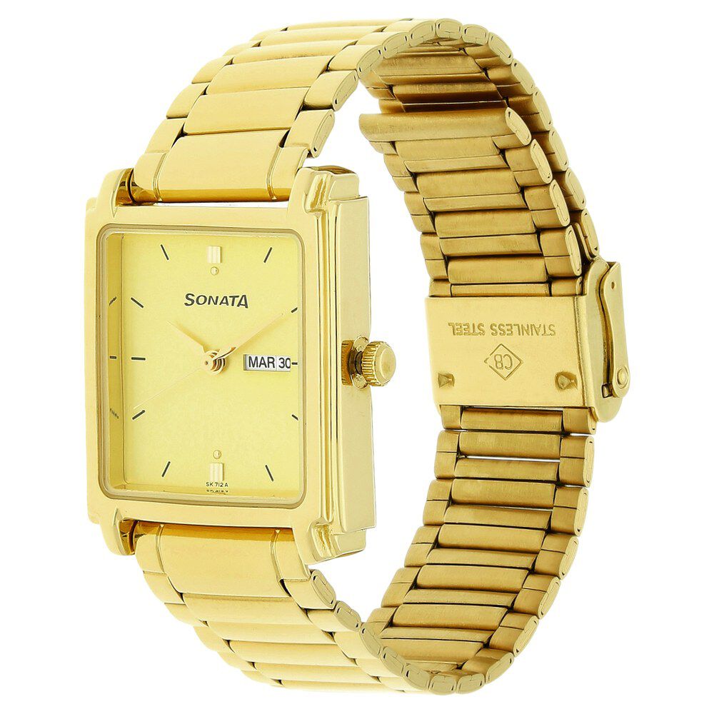 Sonata gold watches for mens new arrivals