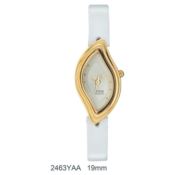 Titan Raga Essentials Red Dial Analog Leather Strap Watch for Women - image number 0
