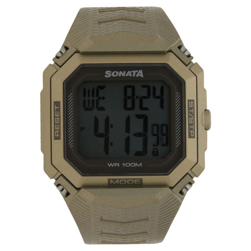 SF Digital Dial Plastic Strap Watch for Men