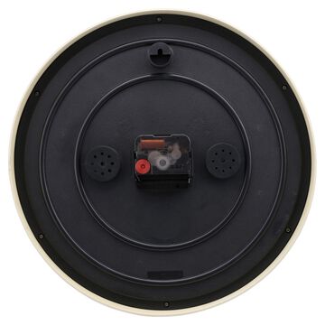 Titan Chic 30 cm Wooden Wall Clock with Smart Climate Monitoring