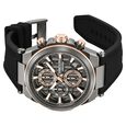 Kenneth Cole Quartz Multifunction Grey Dial Black Colour Silicone Strap Watch For Men - image number 2