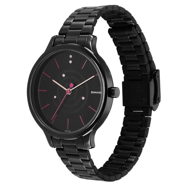 Sonata Play Black Dial Watch for Women - image number 1