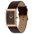 Titan Quartz Analog Brown Dial Leather Strap Watch for Women - image number 1