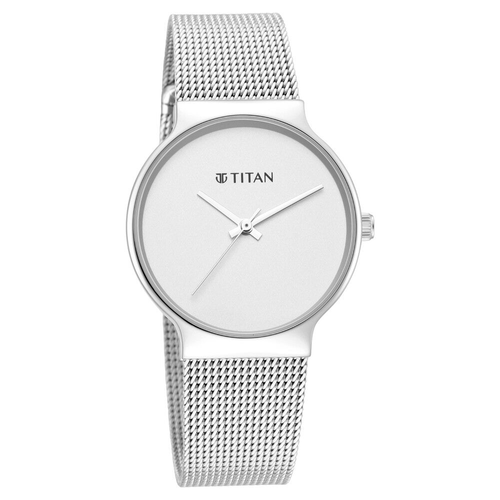 Titan mesh outlet strap watch
