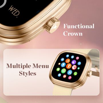 Fastrack Ryz Women Smartwatch with 1.72" Super Ultra VU Display, Functional Crown, HRM,SpO2 & Multiple Menu Styles