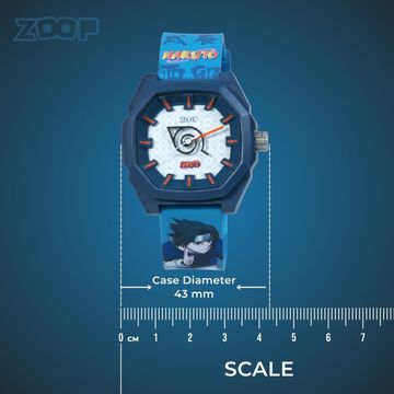 Zoop Naruto Analogue Watch with Blue Case and Blue Multi Color Strap for Boys Girls Kids and Anime lovers, By Titan