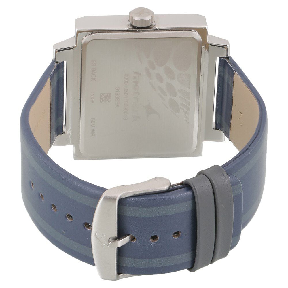 Fastrack Varsity Quartz Analog Grey Dial Leather Strap Watch for Guys - image number 3