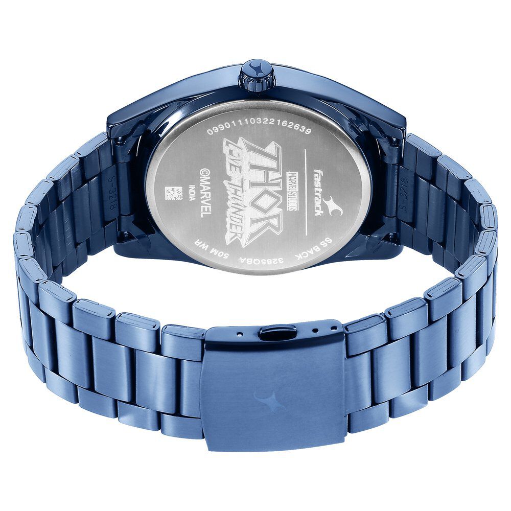 Fastrack Thor Quartz Analog with Date Black Dial Metal Strap Watch for Guys - image number 5