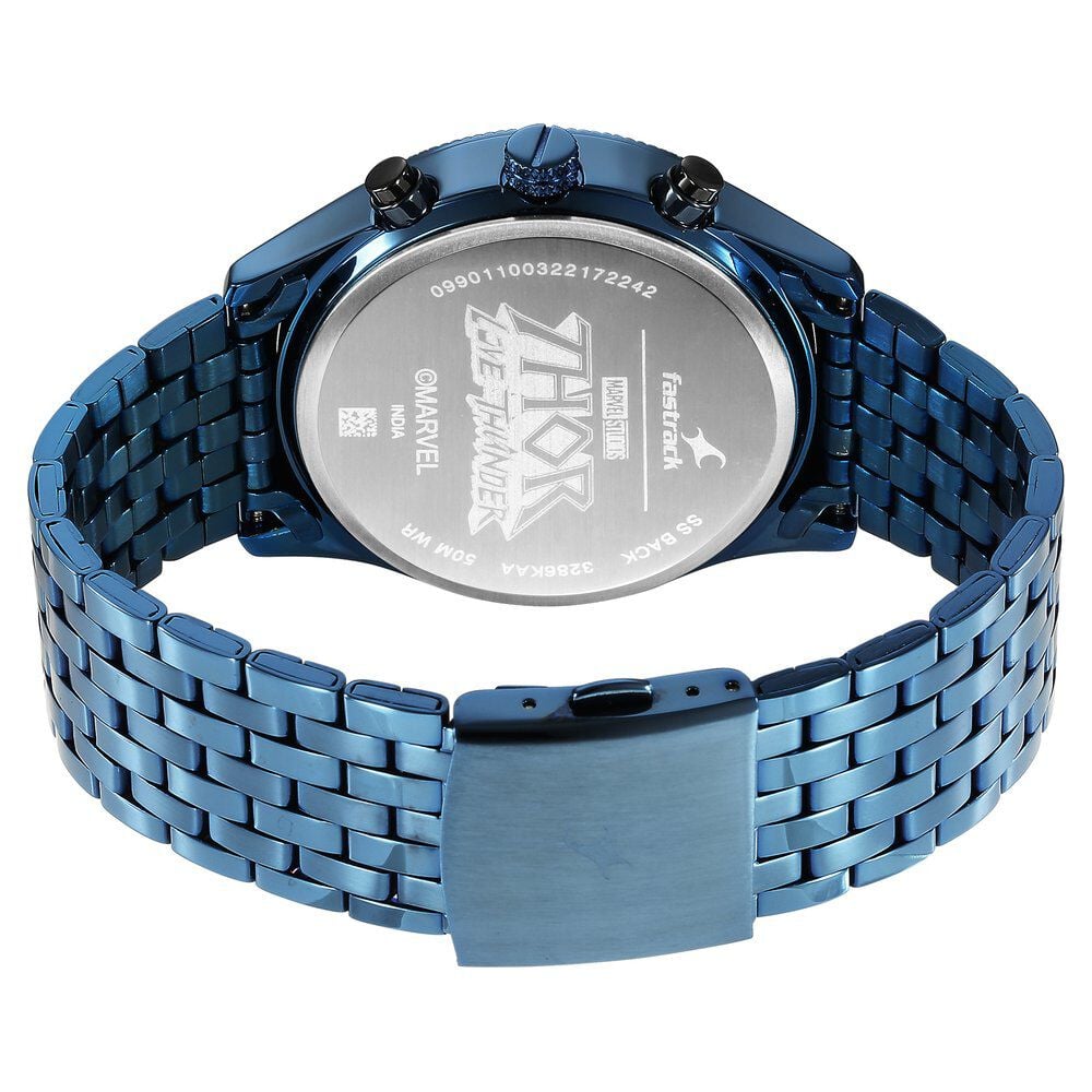 Fastrack Thor Quartz Multifunction Grey Dial Metal Strap Watch for Guys - image number 5