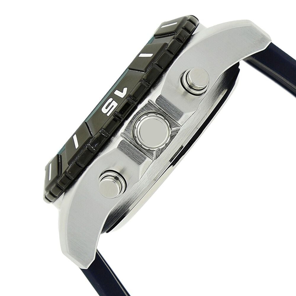 Fastrack Quartz Analog Digital Grey Dial Silicone Strap Watch for Guys - image number 2