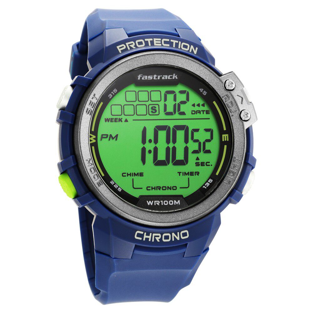 Fastrack Streetwear Digital Grey Dial Silicone Strap Watch for Guys - image number 2