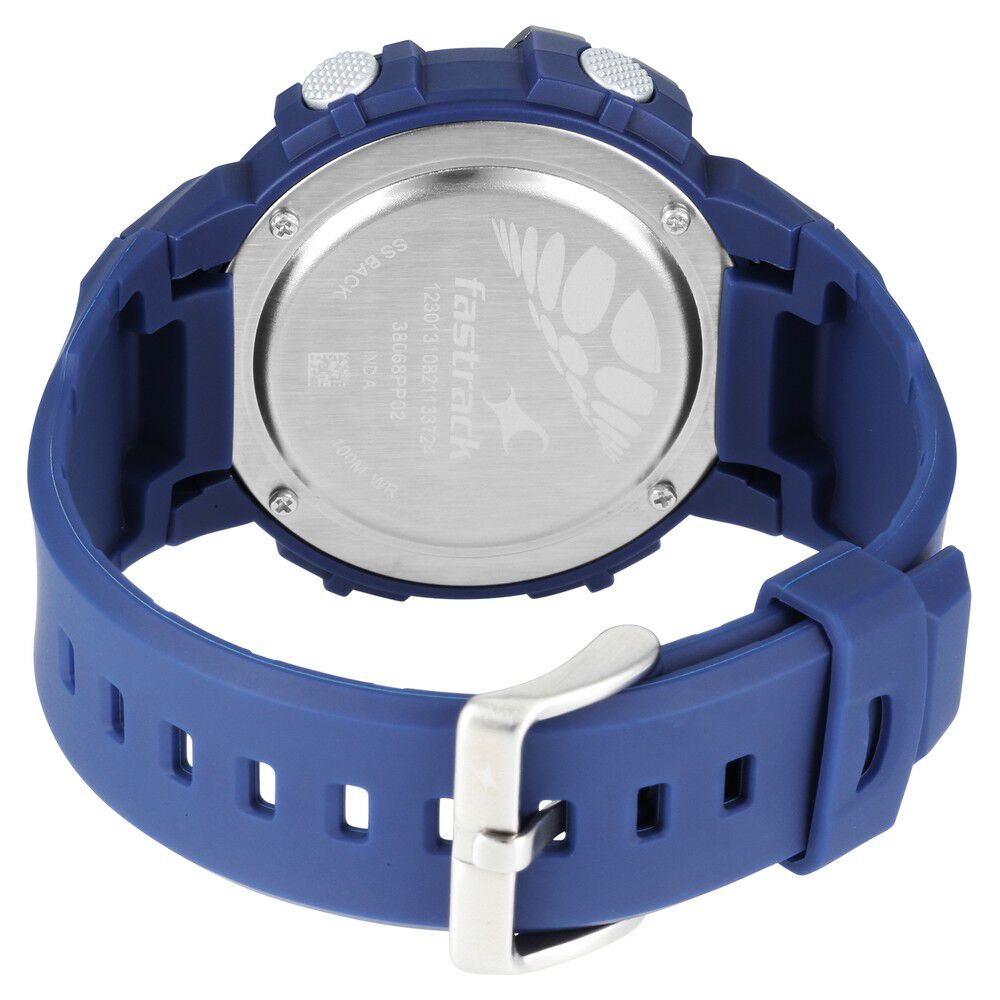 Fastrack Streetwear Digital Grey Dial Silicone Strap Watch for Guys - image number 6