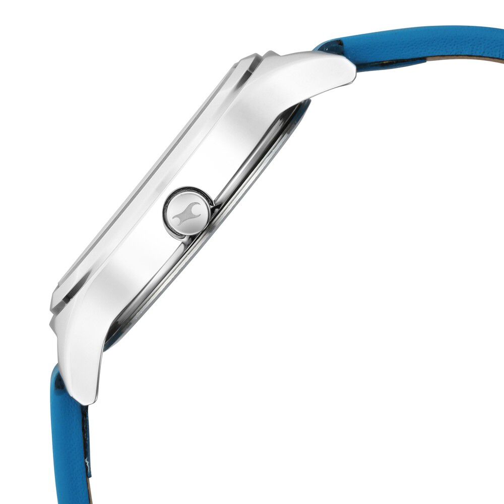 Fastrack Stunners Quartz Analog Multicoloured Dial Leather Strap Watch for Girls - image number 3