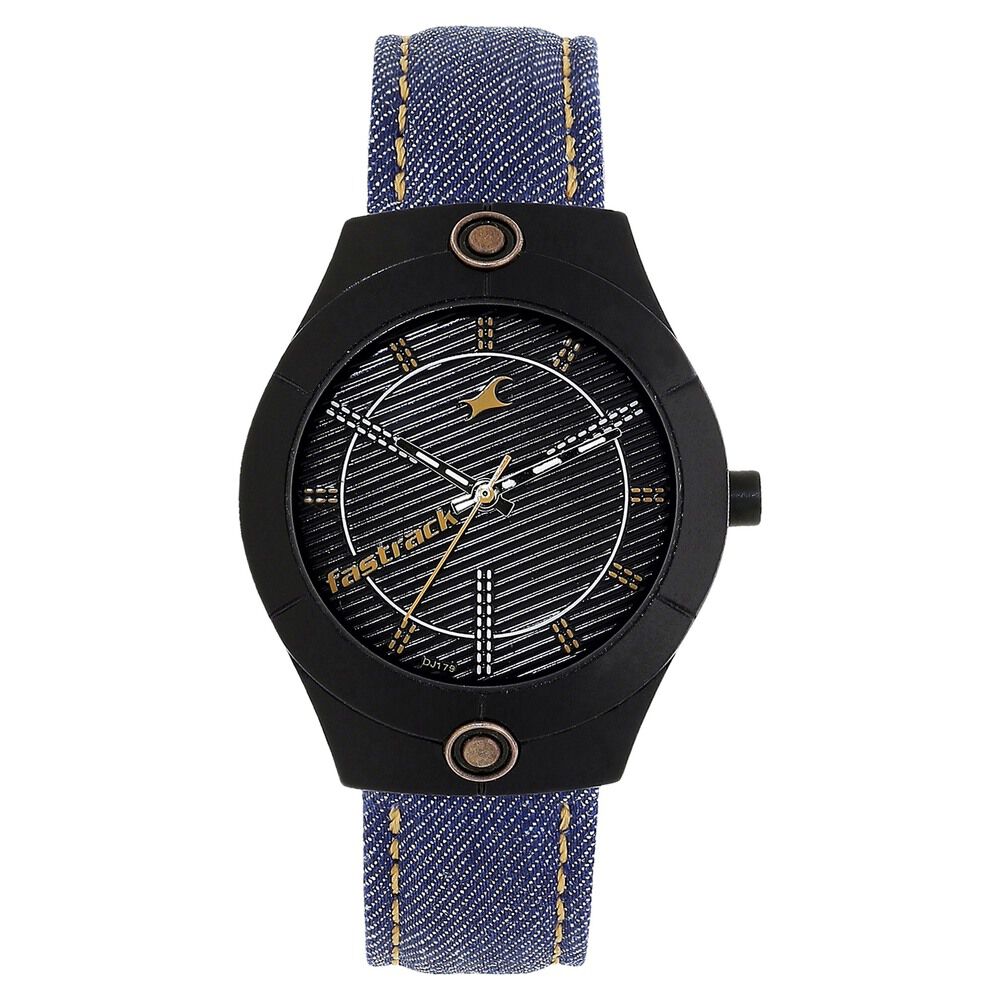 Fastrack Denim Quartz Analog White Dial Denim Strap Watch for Girls - image number 0