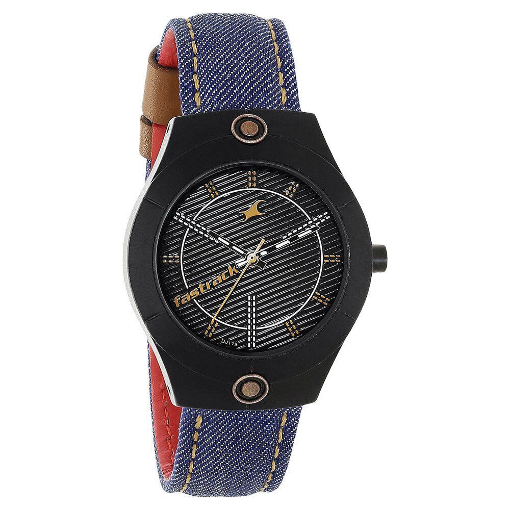 Fastrack Denim Quartz Analog White Dial Denim Strap Watch for Girls - image number 1