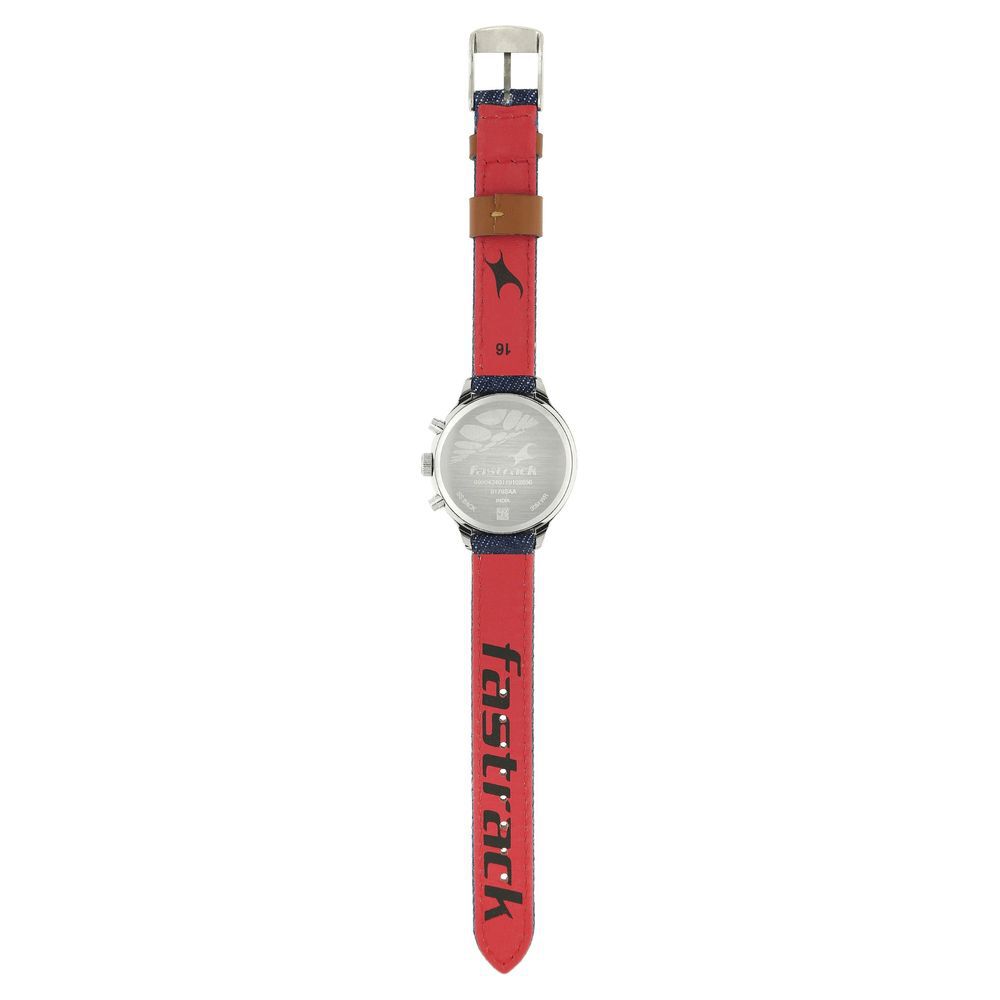 Fastrack Denim Quartz Multifunction Blue Dial Denim Strap Watch for Girls - image number 5