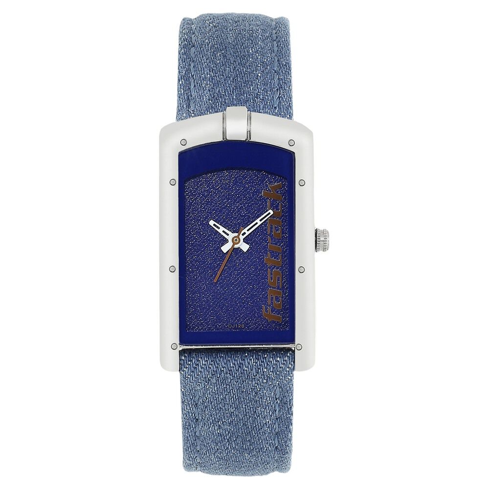 Fastrack Denim Quartz Analog Blue Dial Denim Strap Watch for Girls - image number 0
