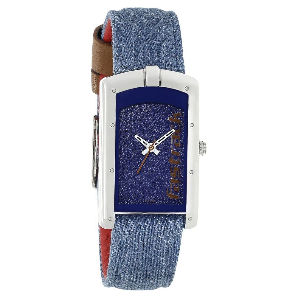 Fastrack Denim Quartz Analog Blue Dial Denim Strap Watch for Girls - image number 1