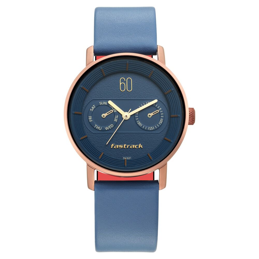 Fastrack Blue Dial Leather Strap Watch for Girls - image number 2