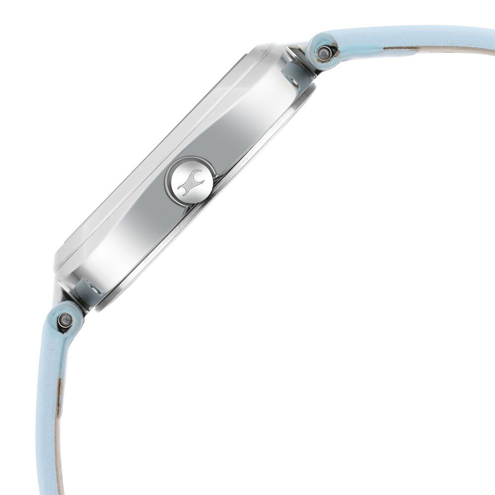 Fastrack Stunners Quartz Analog Blue Dial Leather Strap Watch for Girls - image number 4
