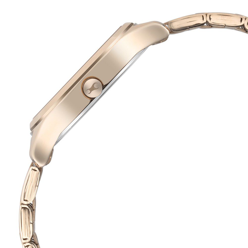 Fastrack Stunners Quartz Analog Rose gold Dial Metal Strap Watch for Girls - image number 4