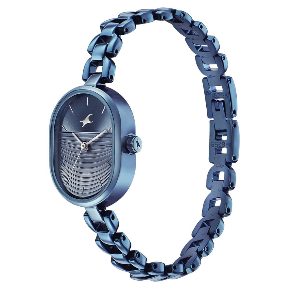 Fastrack Style Up Blue Dial Metal Strap Watch for Girls - image number 2