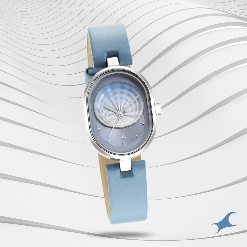 Fastrack Uptown Retreat Quartz Analog Blue Dial Leather Strap Watch for Girls - image number 0