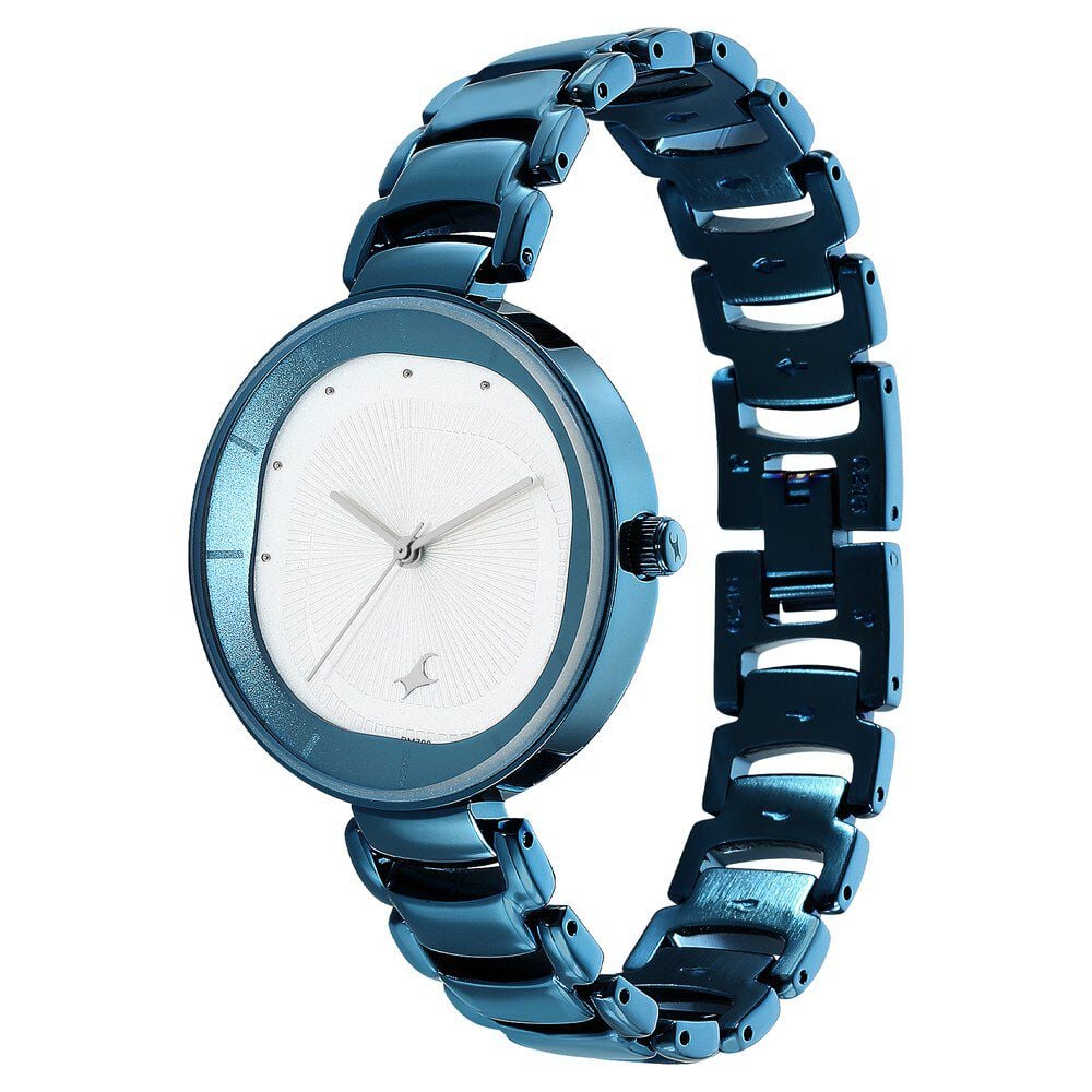 Fastrack Style Up Quartz Analog Silver Dial Metal Strap Watch for Girls - image number 3