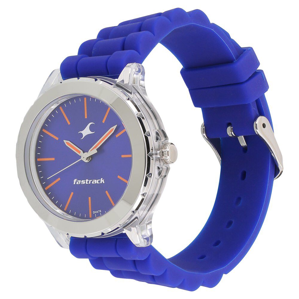 Fastrack Trendies Quartz Analog Blue Dial Silicone Strap Watch for Girls - image number 1