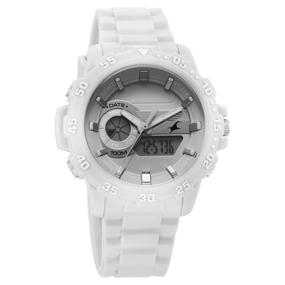 Buy Online Fastrack Street line Quartz Analog Digital Grey Dial ...