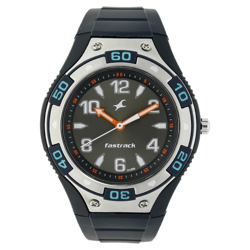Fastrack Quartz Analog Black Dial Plastic Strap Watch for Guys - image number 0