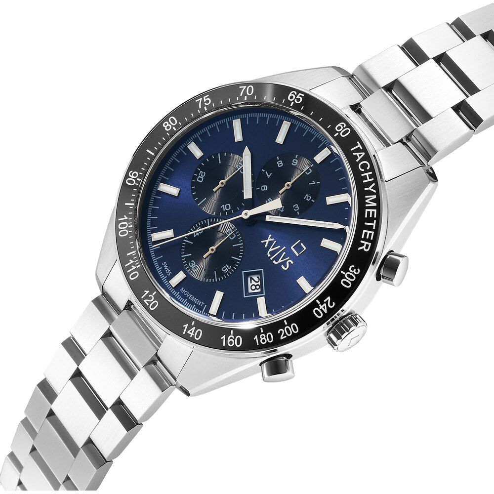 Buy Online Xylys Velocita Swiss Chronograph Stainless Steel Blue