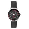 Fastrack Quartz Analog with Day and Date Blue Dial Leather Strap Watch for Girls