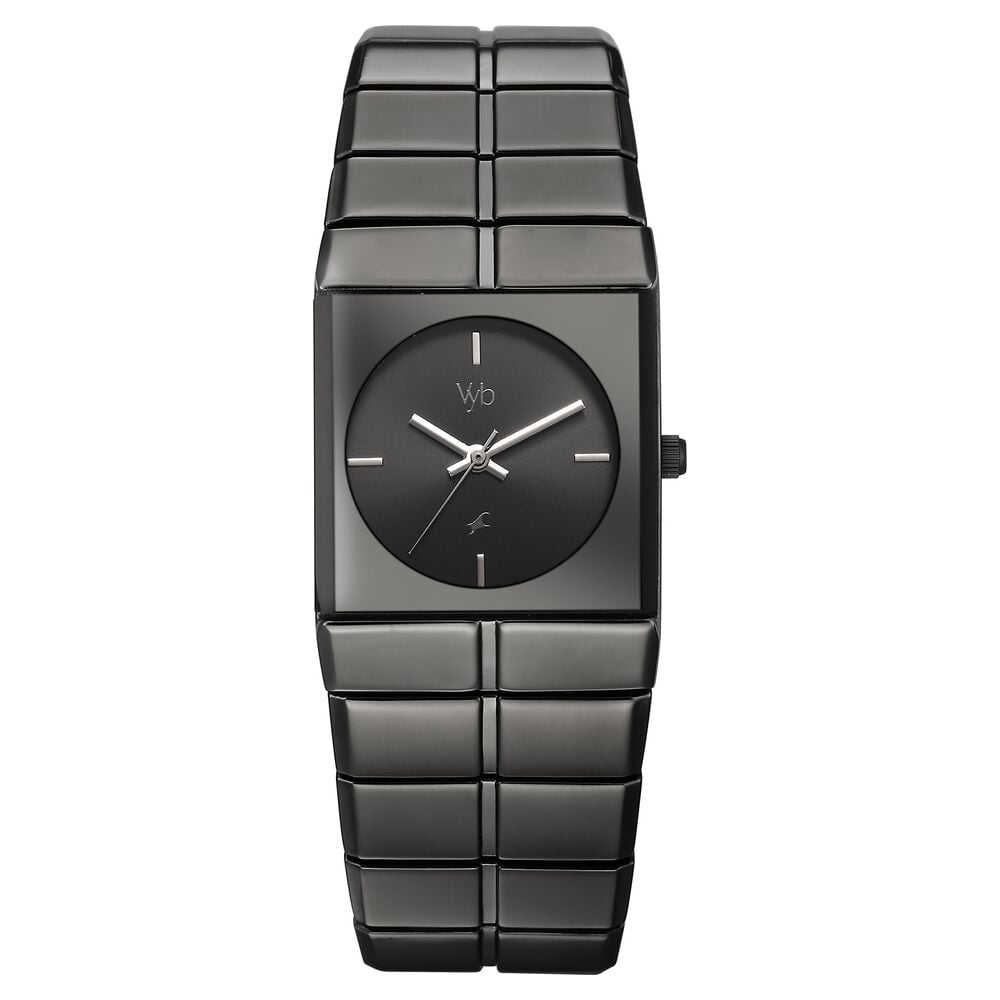 Vyb Nova By Fastrack Quartz Analog Grey Dial Grey Metal Strap Watch For Guys-picture-31